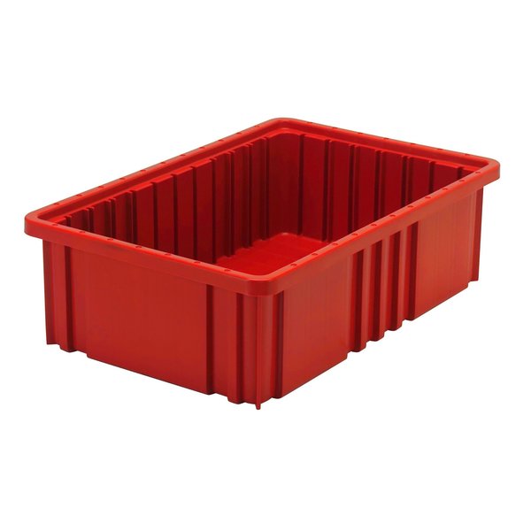 Quantum Storage Systems Divider Box, Red, Polypropylene, 10 7/8 in W, 5 in H DG92050RD